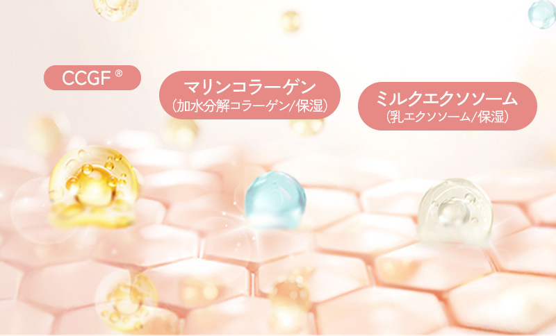 CCGF® マリンコラーゲン (加水分解コラーゲン/保湿) ミルクエクソソーム (乳エクソソーム/保湿)